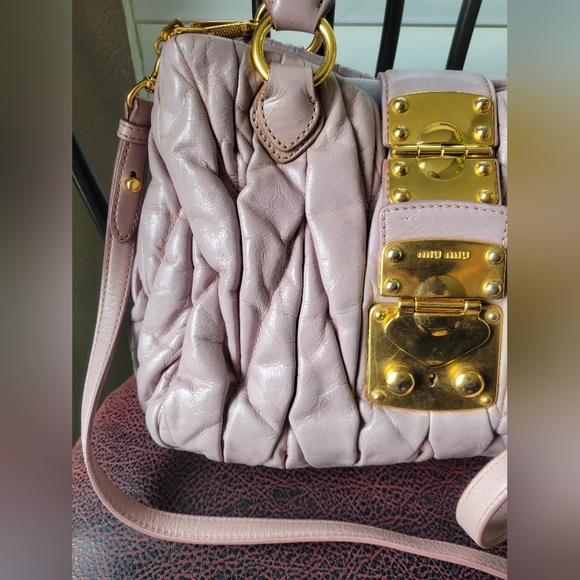 Miu Miu 2 Way Handbag & Crossbody Lilac - Picture 5 of 11